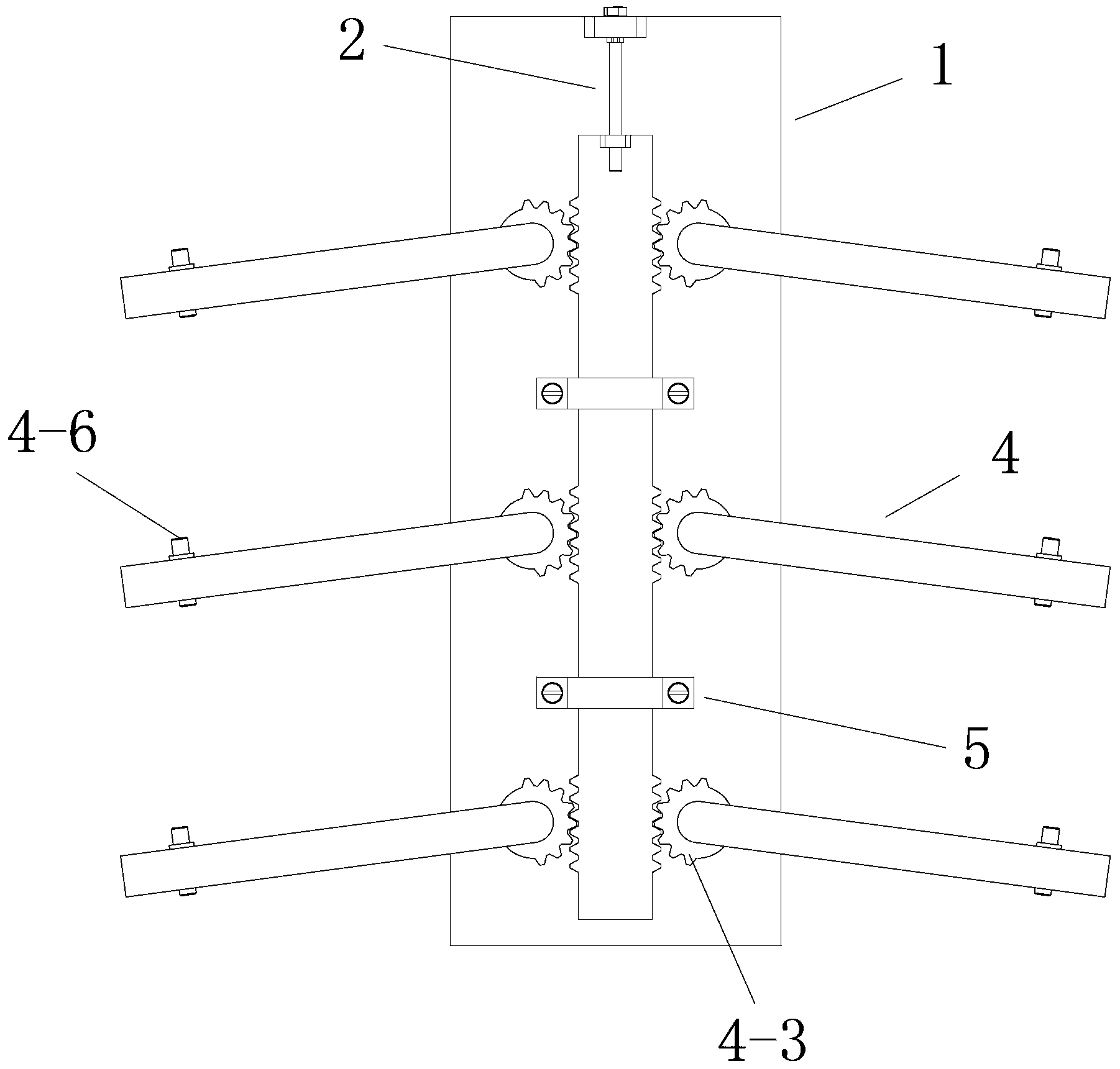 Device for ensuring horizontal spacing of reinforcing steel bars and use method of device