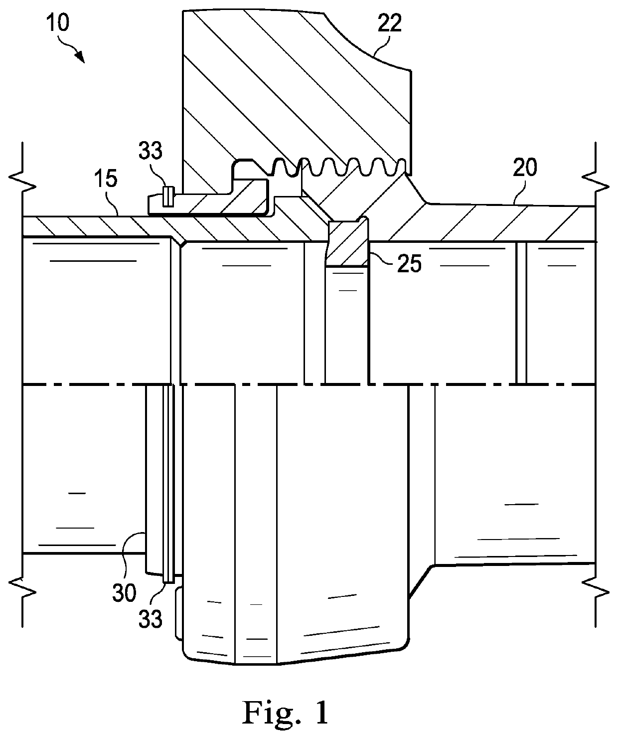 Full-root-radius-threaded wing nut having increased wall thickness