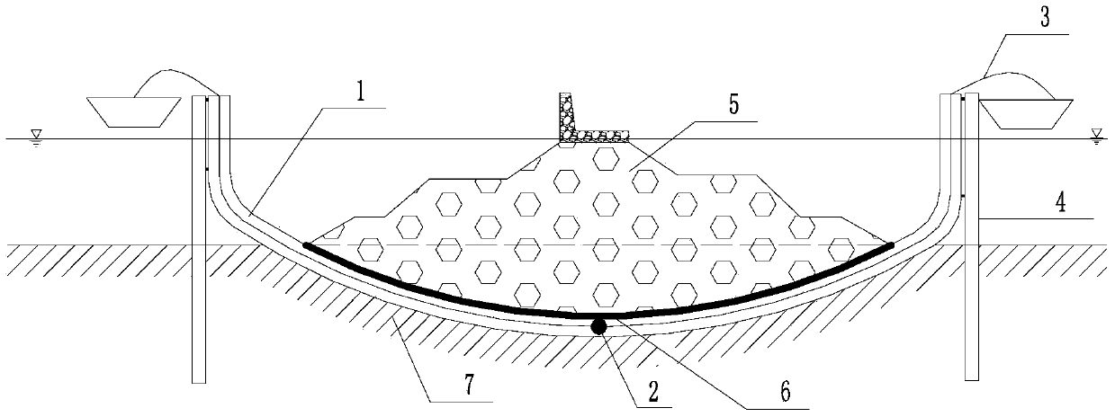 Monitoring method of breakwater foundation settlement