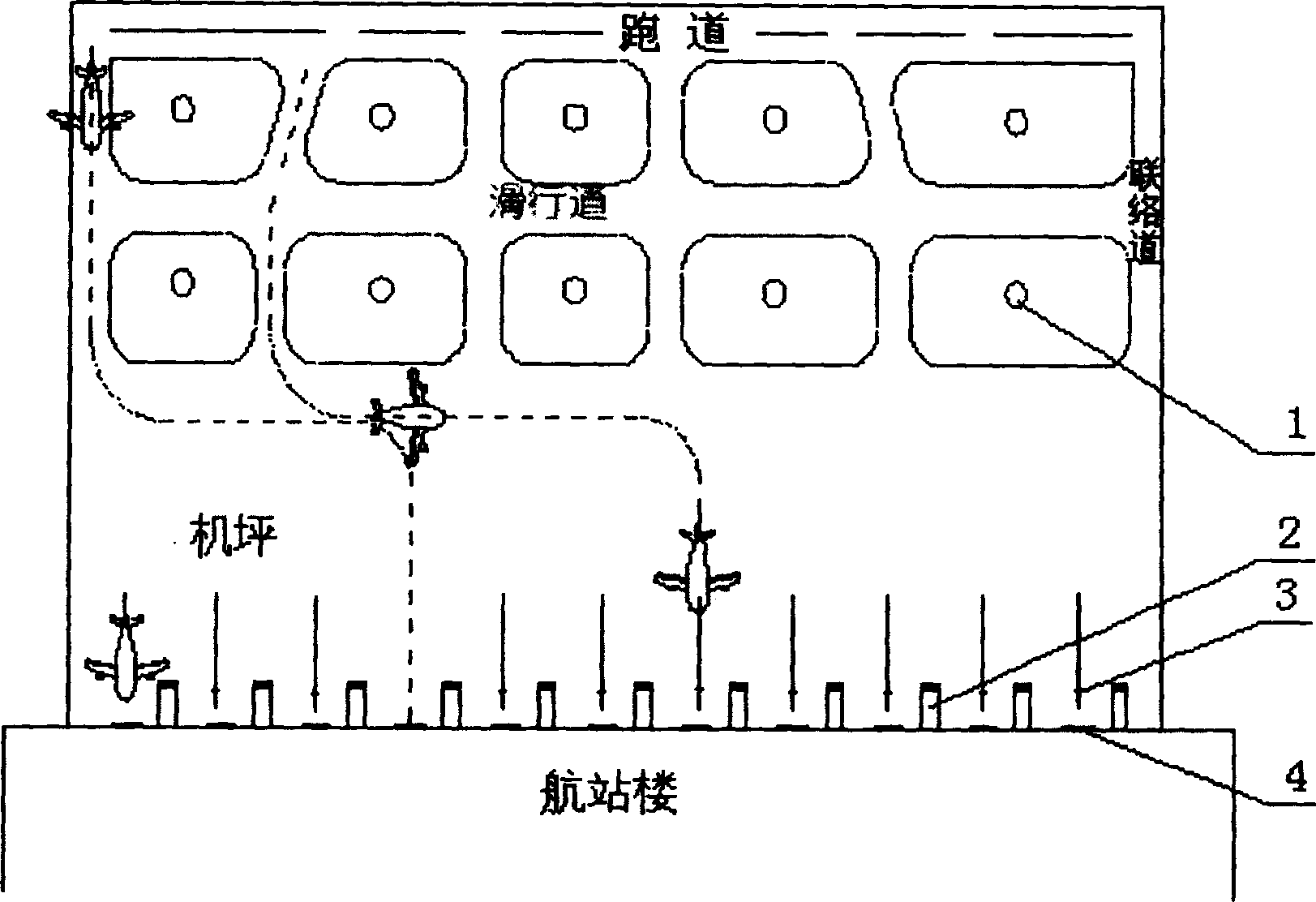 Airplane berth plane type automatic identification and indication system