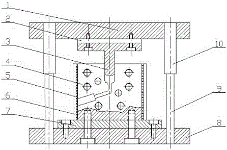 Preparation method of magnesium alloy microtubule and special-purpose die