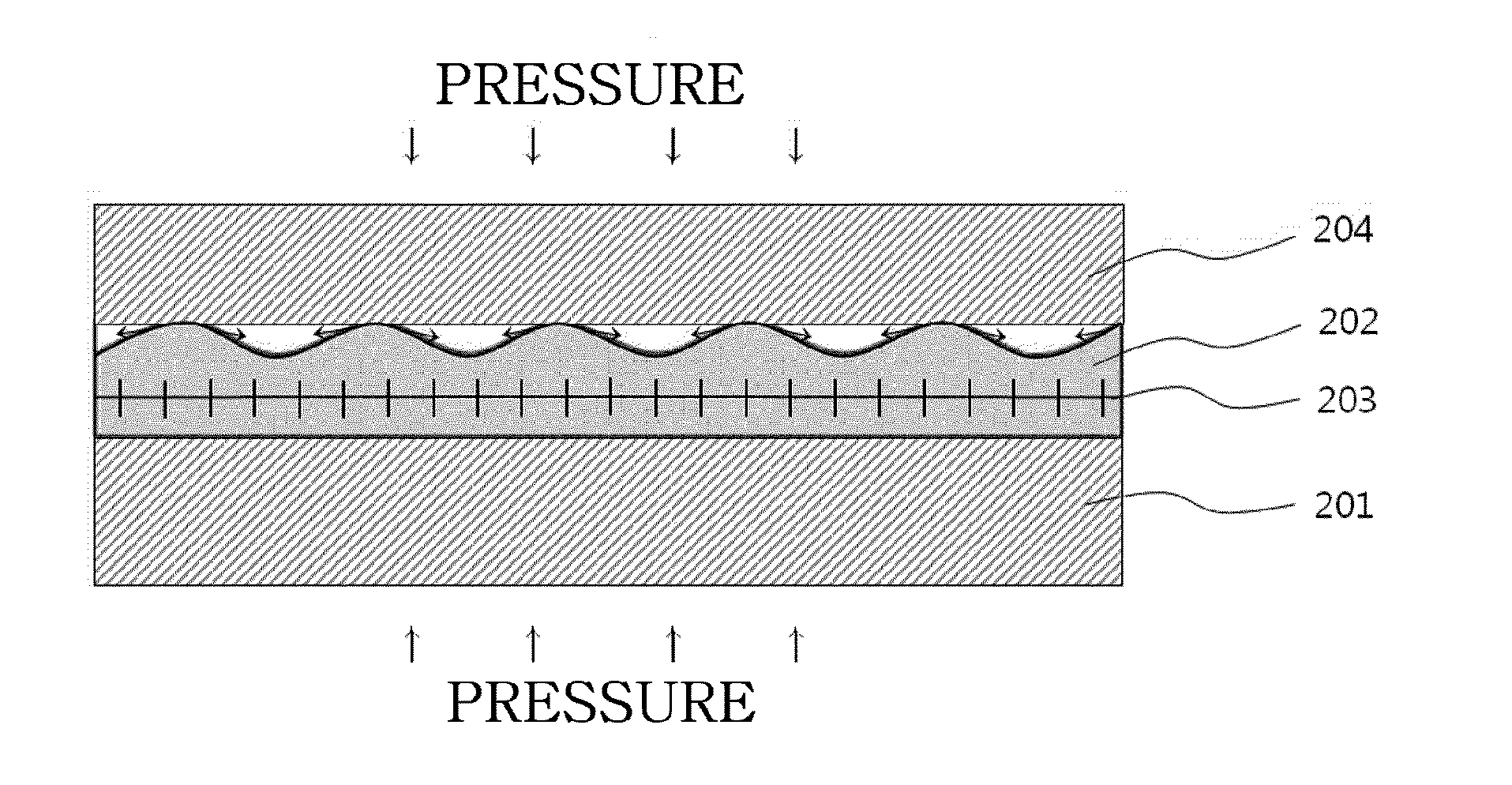 Method of manufacturing colorless transparent polyimide film having impregnated glass fabric and of flattening surface thereof