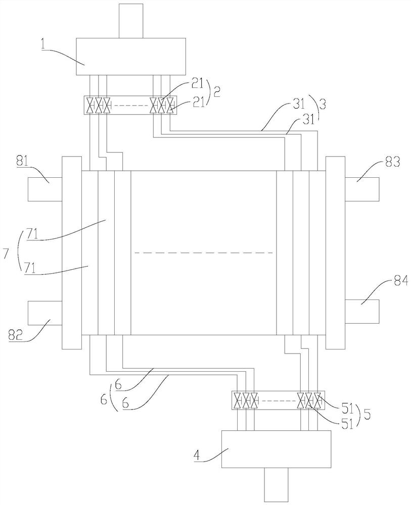 Shunting device of fuel cell stack