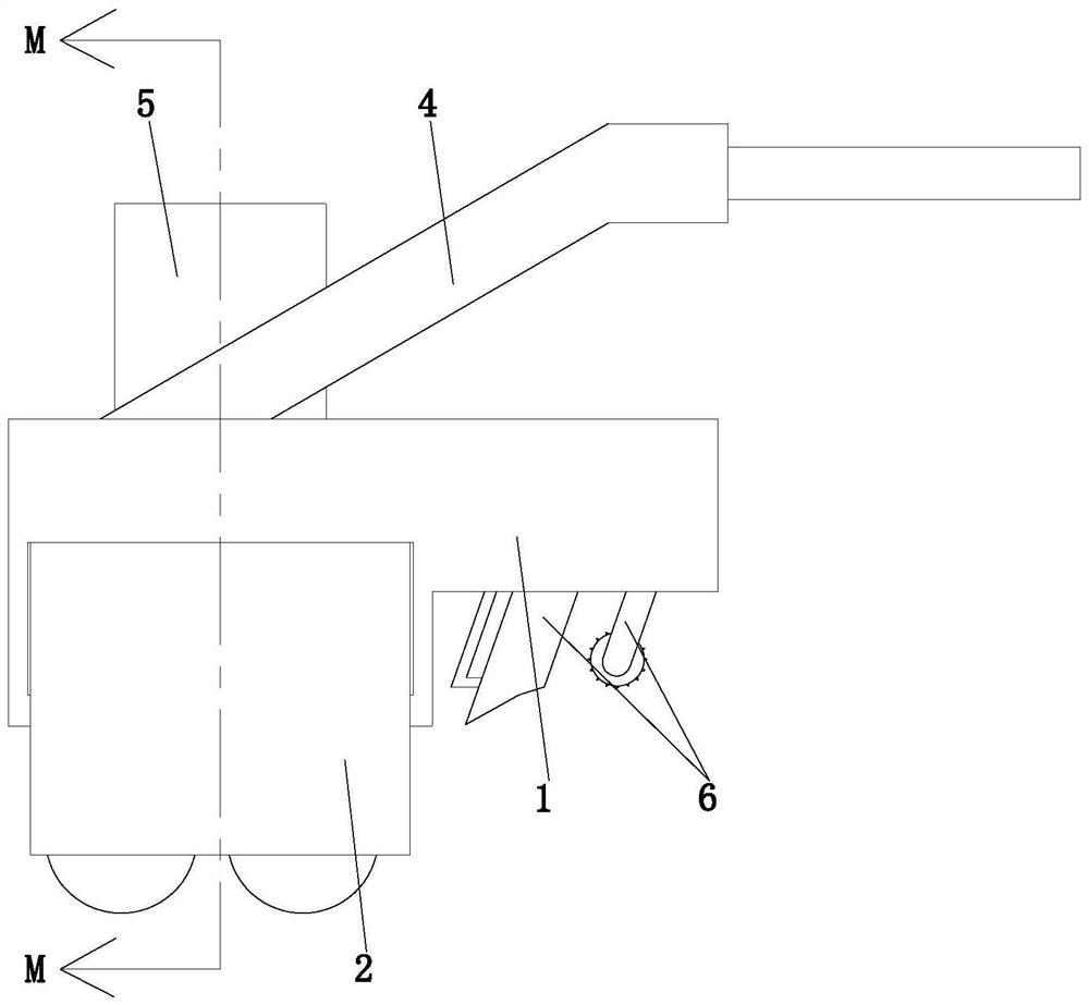 A device for opening wire grooves on the wall of a building