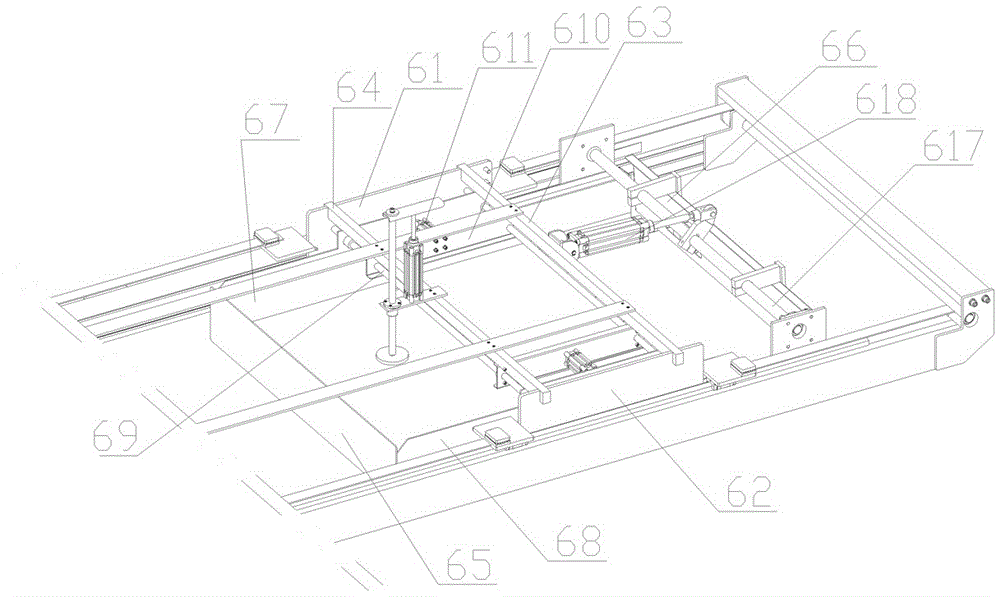 Destacking machine with linkage type can moving and paper taking mechanism and destacking method