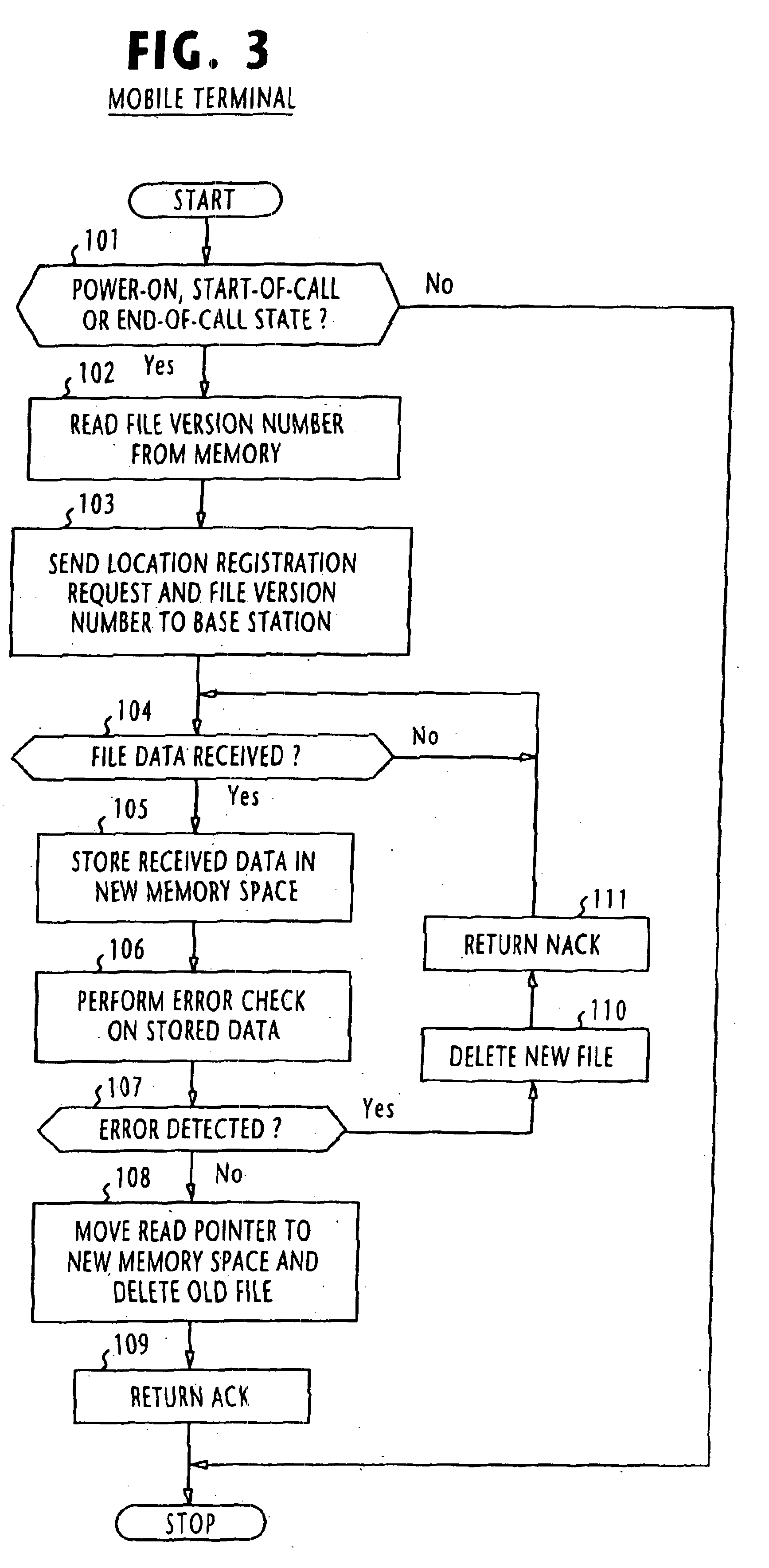 Method of updating client's installed data in response to a user-triggered event