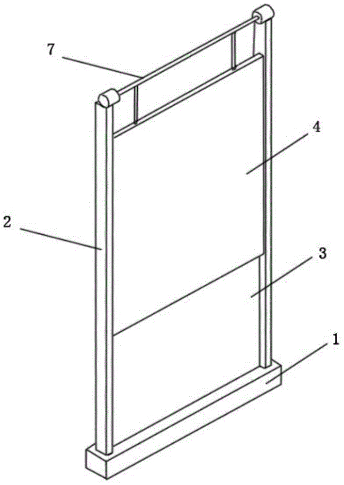 Lifting type sound insulation screen based on changes of wind speeds