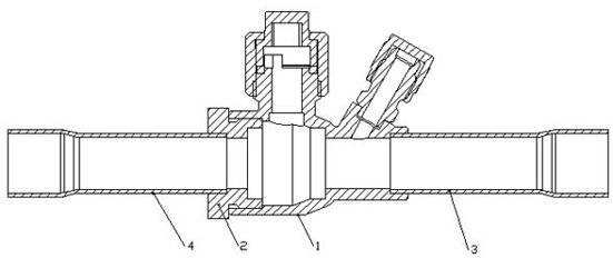 Welding system for ball valve of refrigerating system