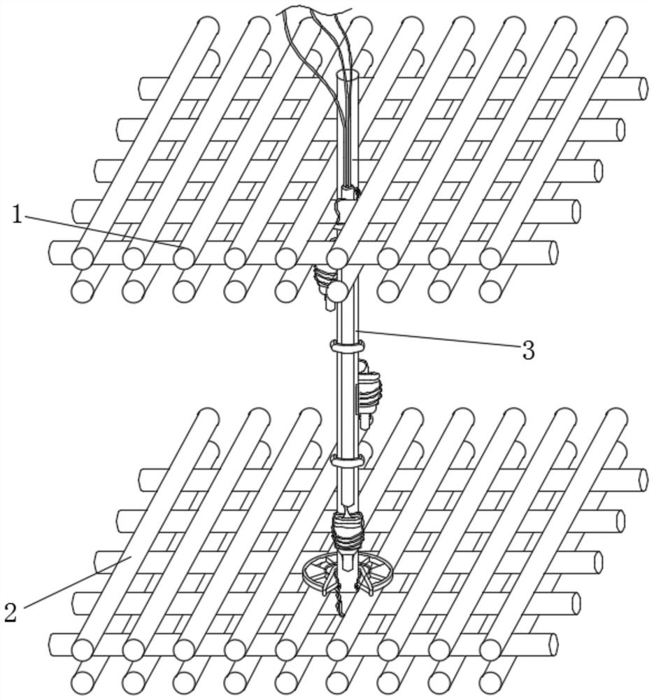 Temperature control system of mass concrete temperature measuring line