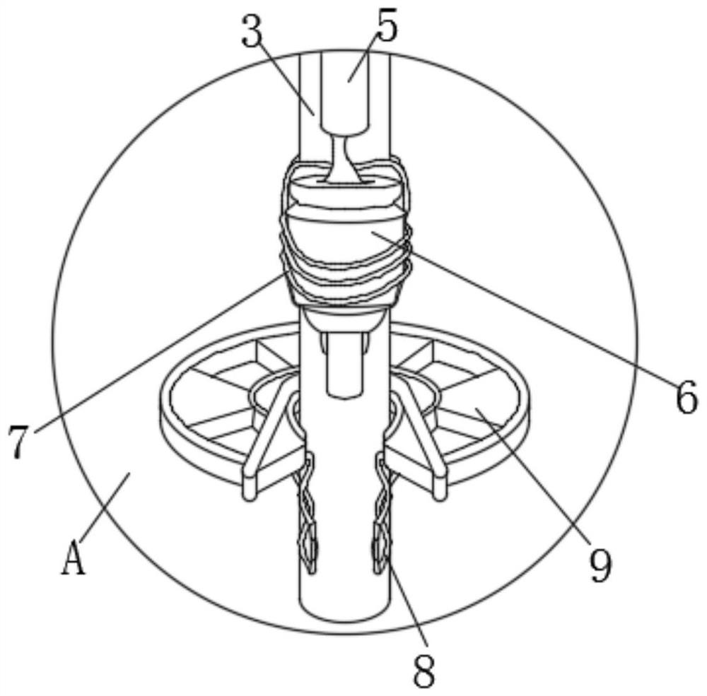 Temperature control system of mass concrete temperature measuring line