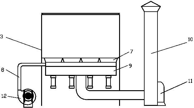 Reverse blowing bag type dust remover