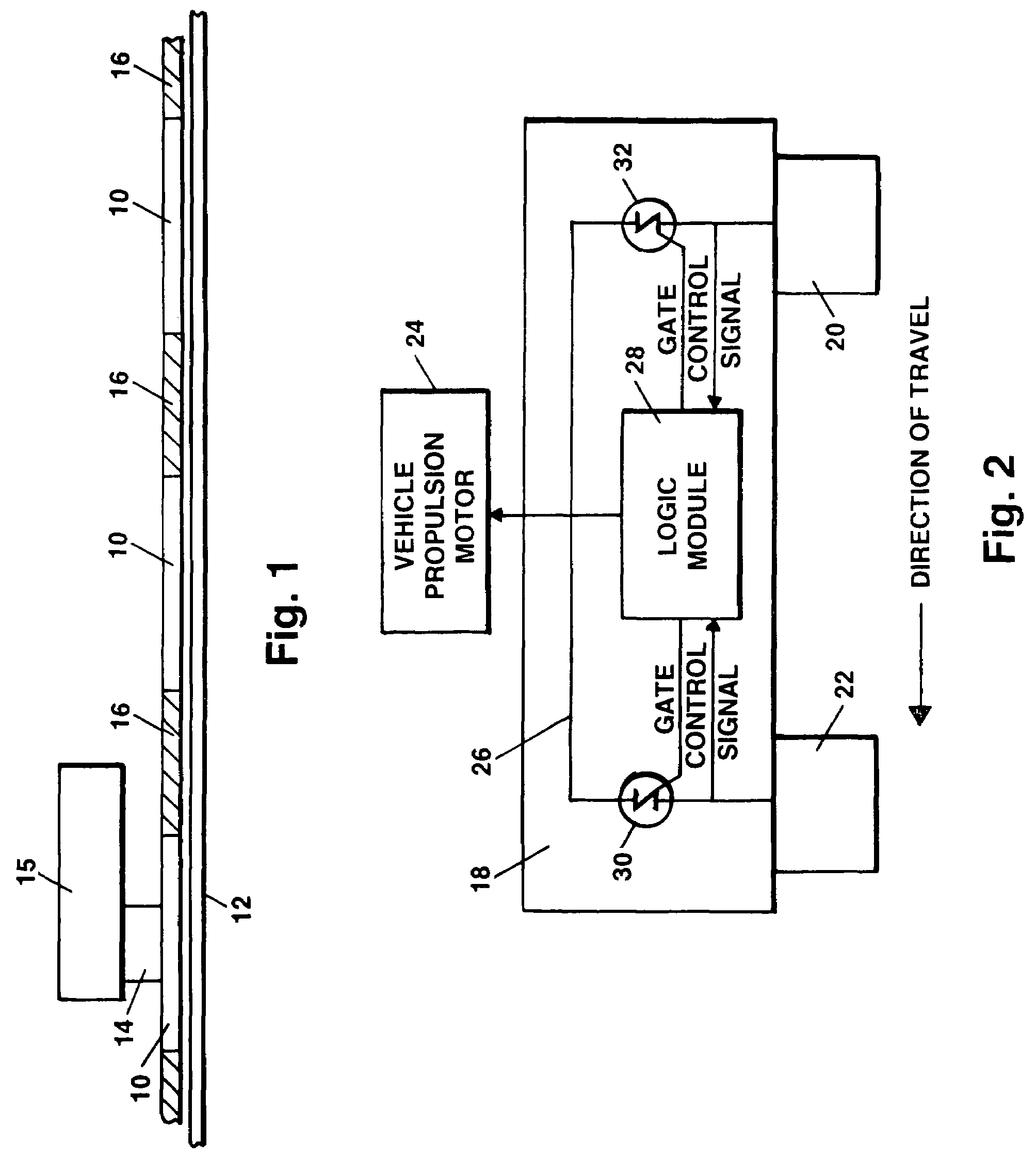 Power collection switching for automated driverless vehicles