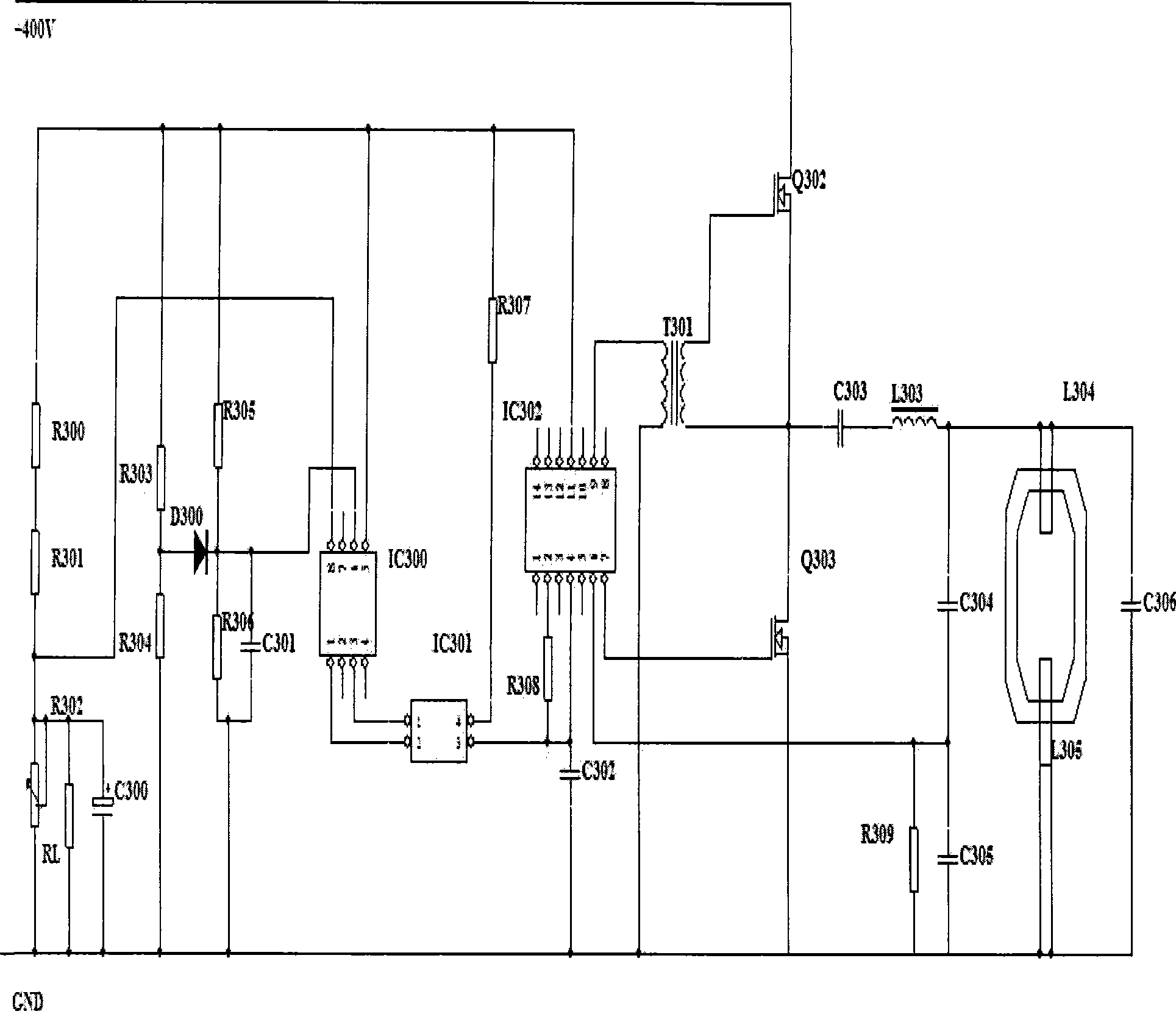 Light-adjusting circuit for electrodeless florescent lamp