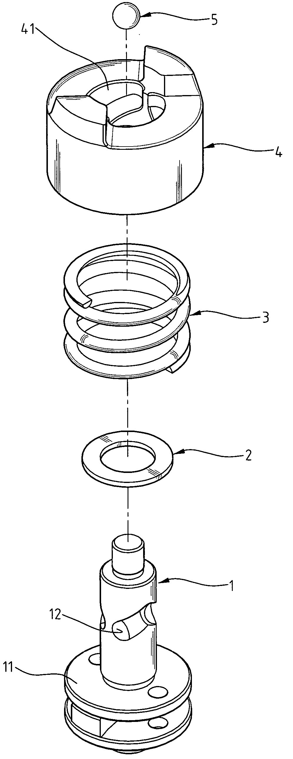 Shockproof spindle