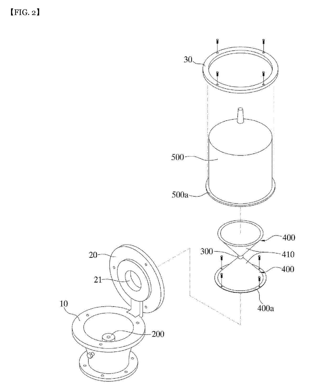 Lighthouse lantern for lighthouse using laser diode and fluorescent substance