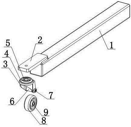 Mine exploration trolley wheel bar for coal mining