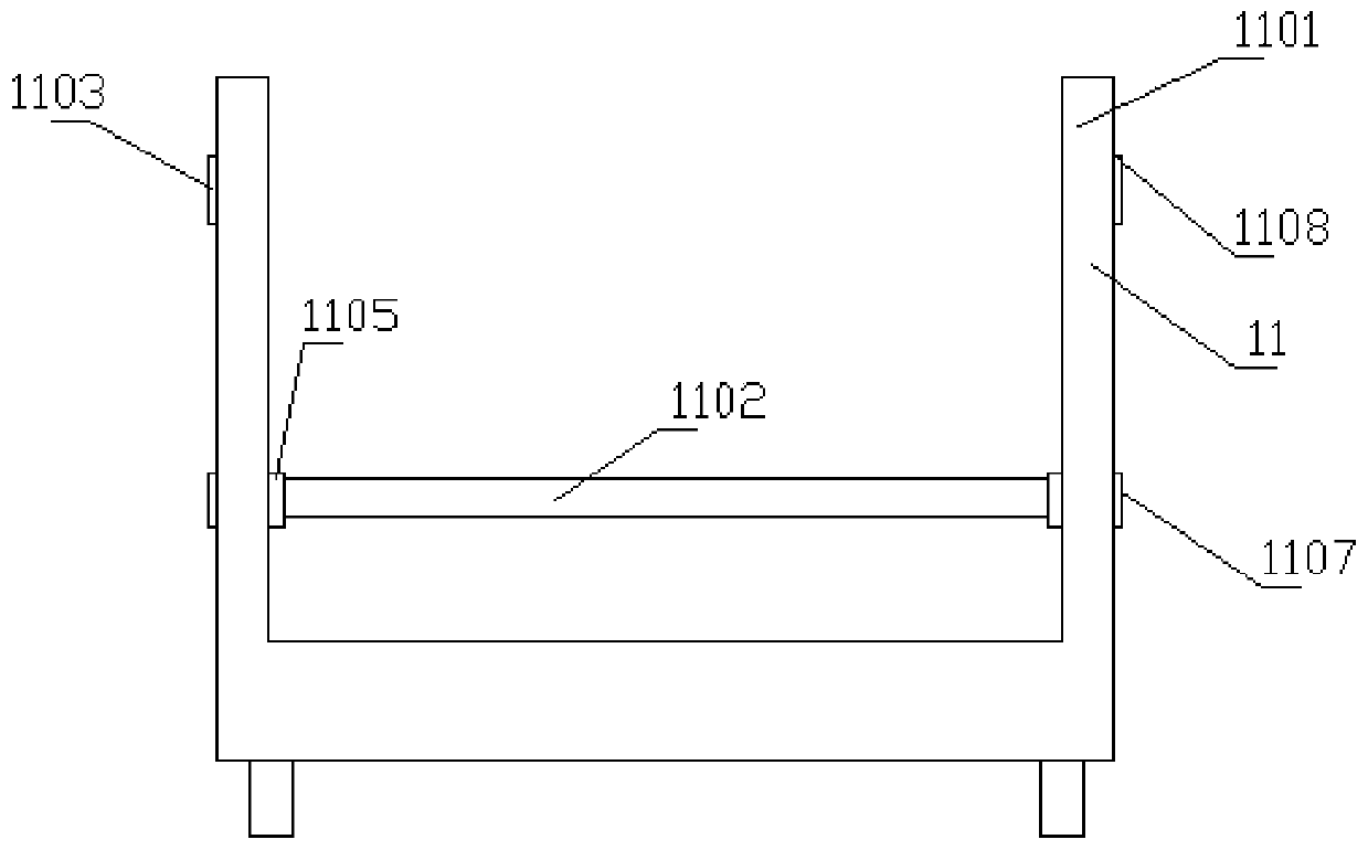 Stacking transferring device for woodworking processing