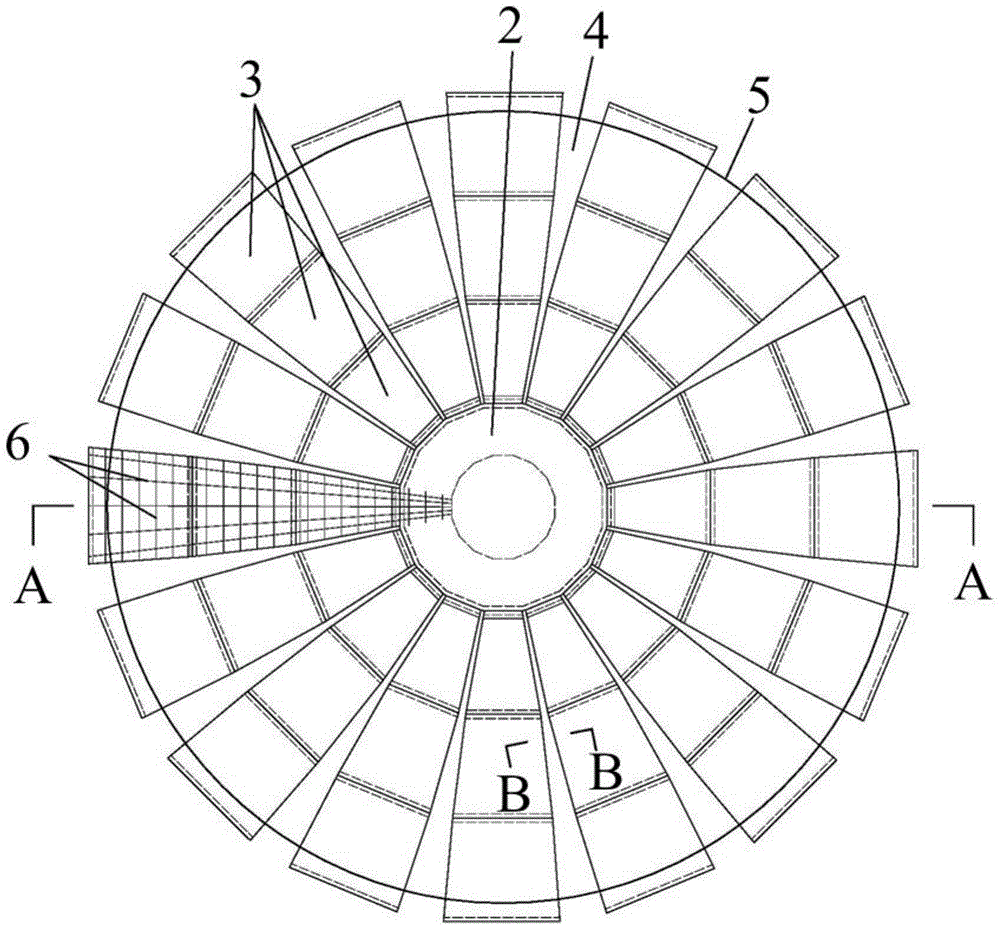 Prefabricated gas film concrete shell and manufacturing method thereof