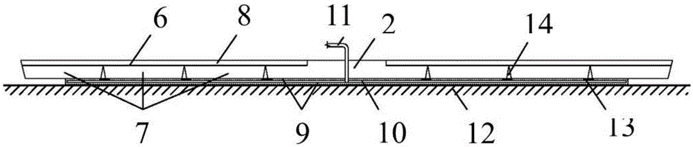 Prefabricated gas film concrete shell and manufacturing method thereof