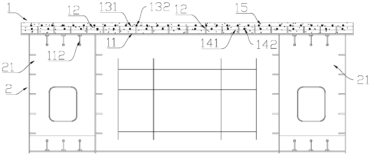 Steel bridge with inverted ribs and orthotropic composite bridge deck