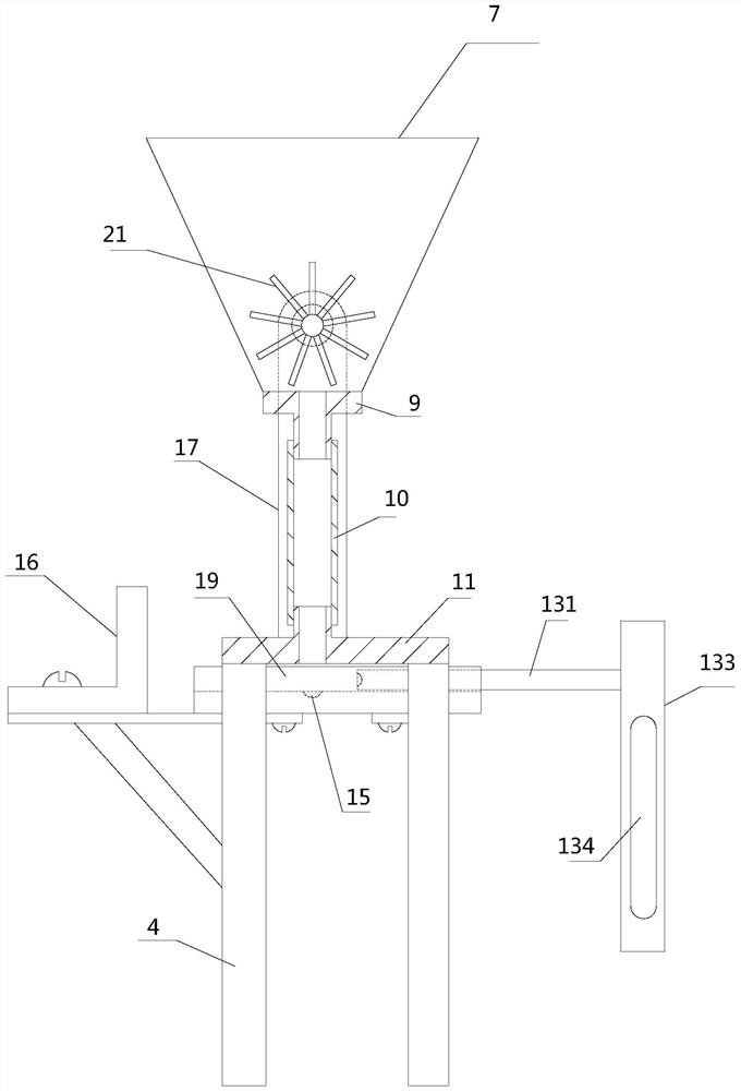 A device for cracking gorgon seeds