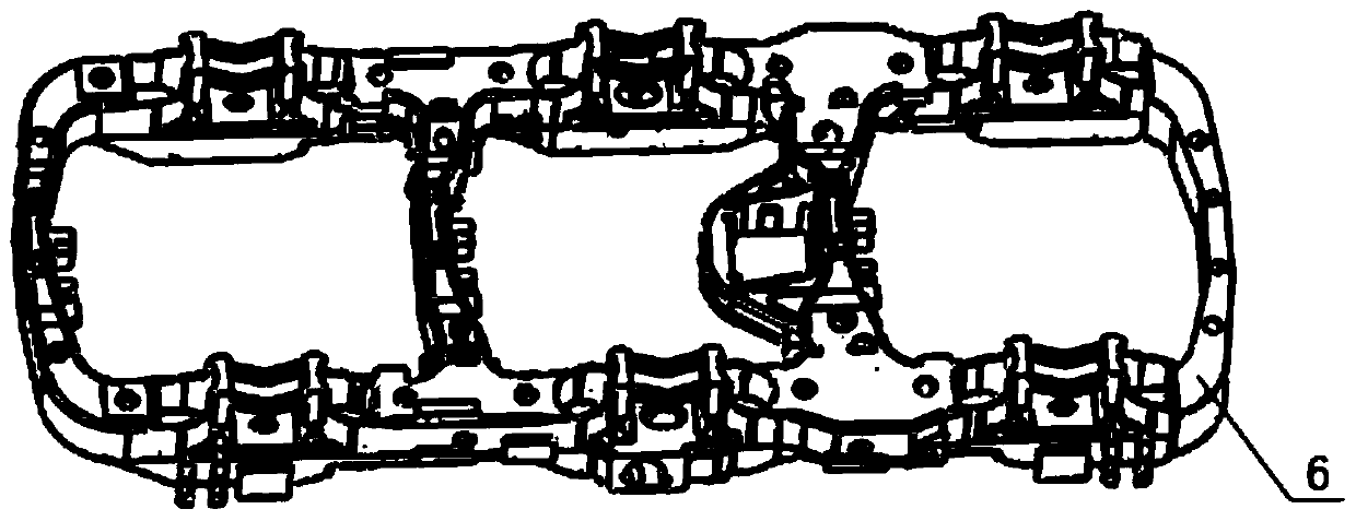 A method and device for measuring the flatness of a rail transit locomotive bogie without a platform