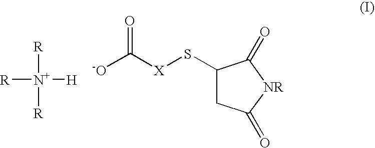 Amine salt compound of carboxylic acid having thermal dissociation portion and compounding agent for rubber vulcanization and rubber composition containing the same