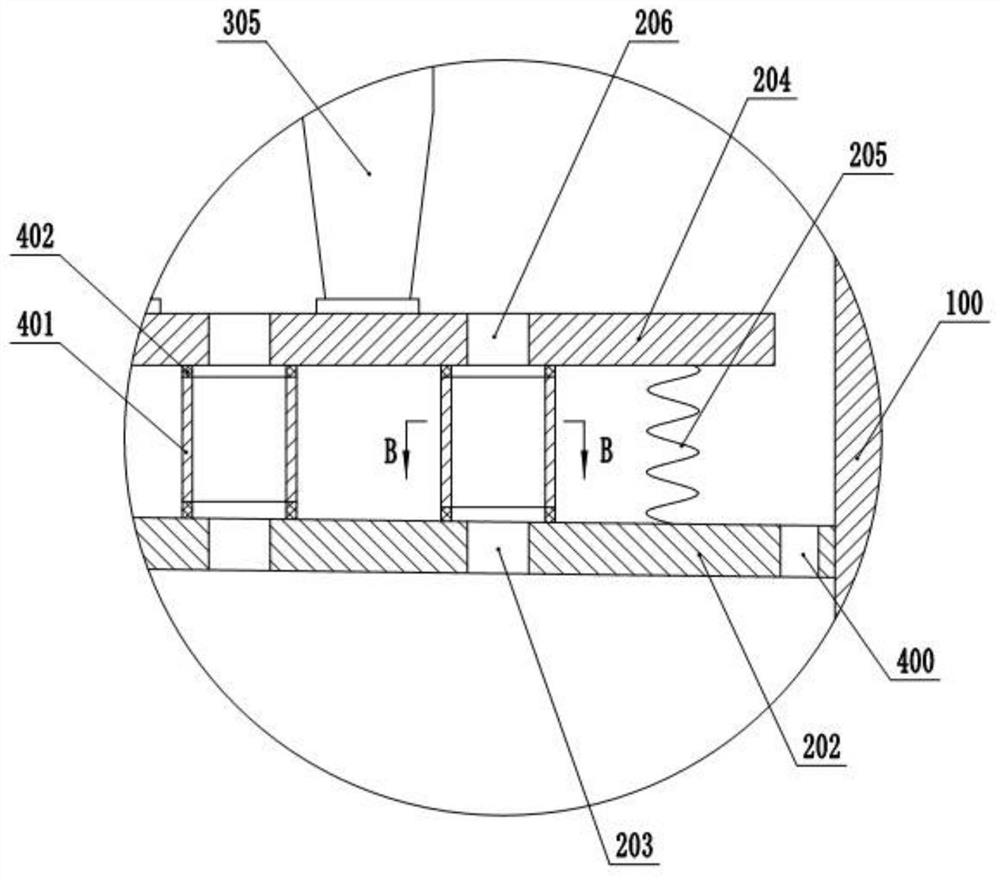 A dumping furnace self-baking electrode volatile dust collector