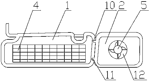 Car sun-shading plate with heat dissipation function