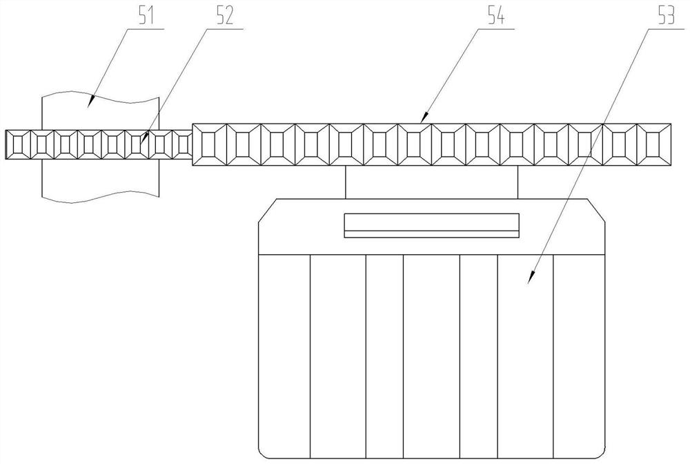 Neodymium iron boron waste continuous blanking device and method