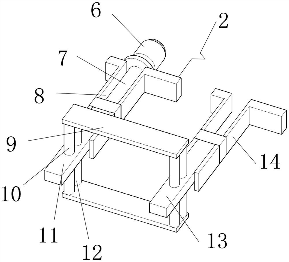 Symmetric adjusting type driving mechanism for mechanical clamping device