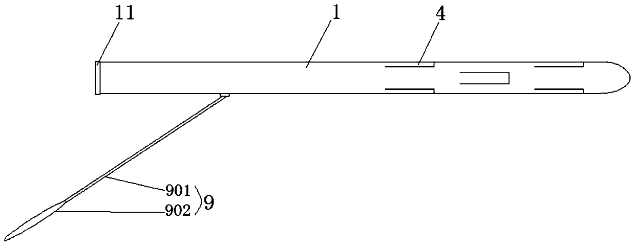 Intracranial hematoma drainage device