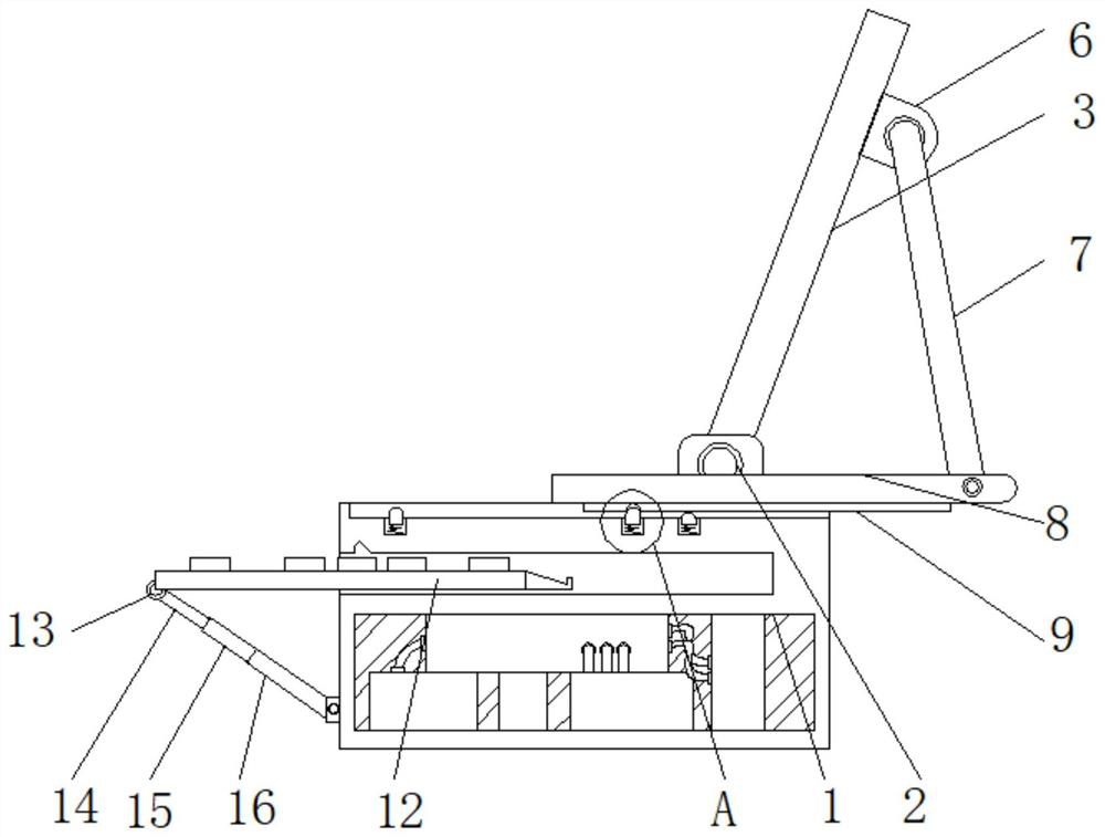 Data extraction integrated display device convenient to maintain