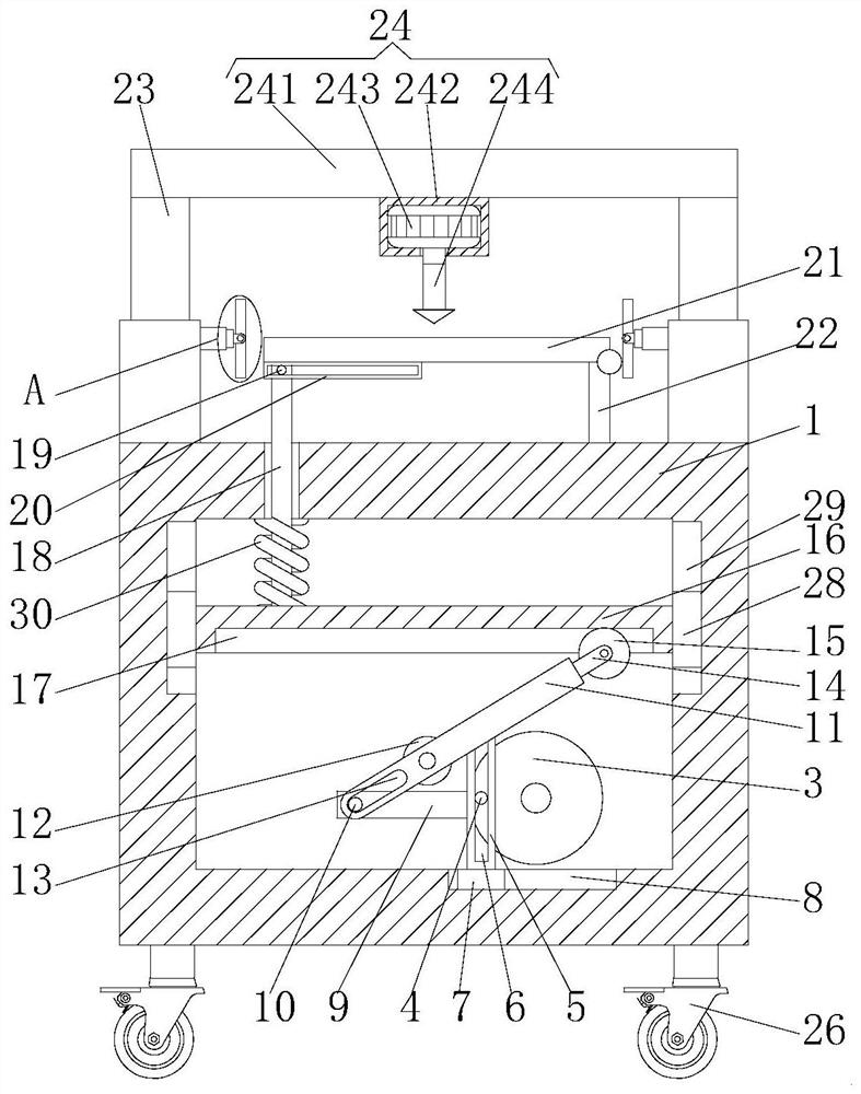 A drilling device for building materials