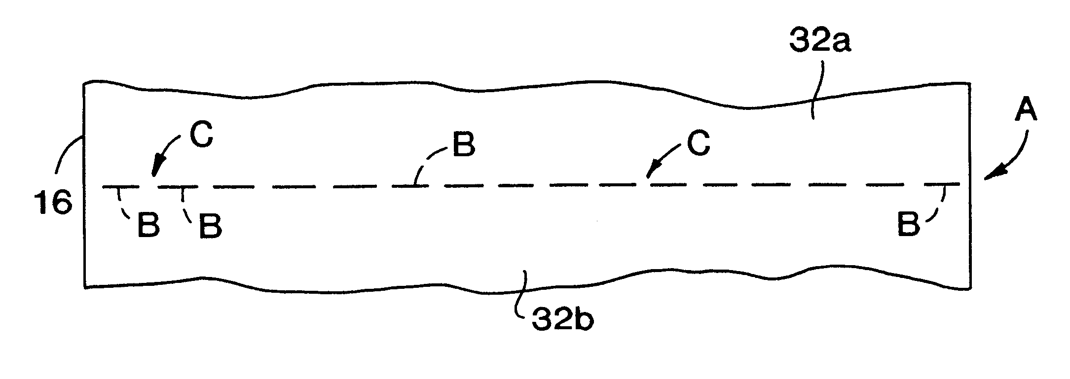 Perforated centerflow rolled product