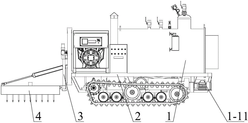 Soil steam sterilization machine