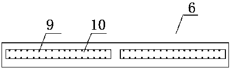 Ore transportation and ore discharging device for ore mining vehicle