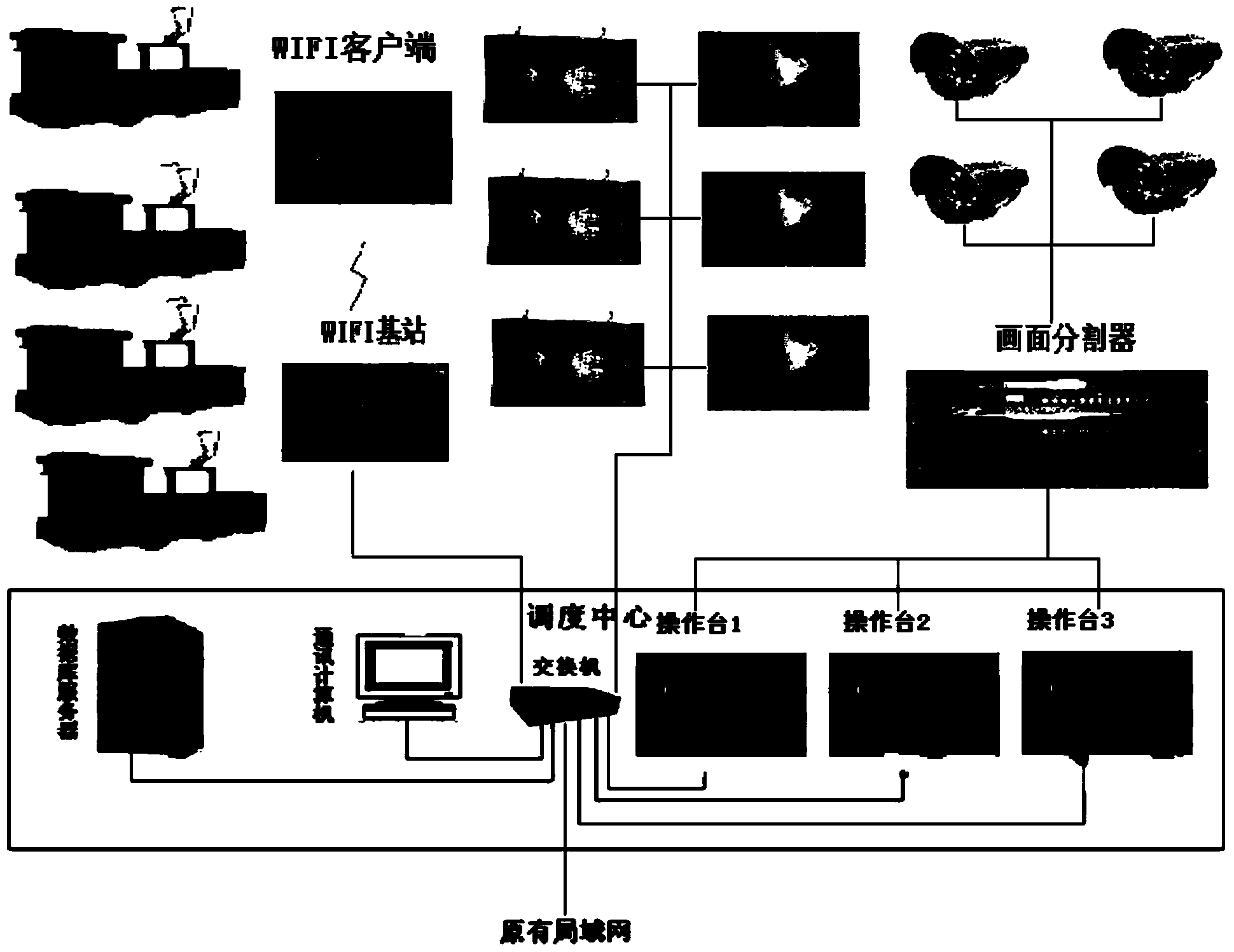 Ground remote control system for downhole electric locomotives