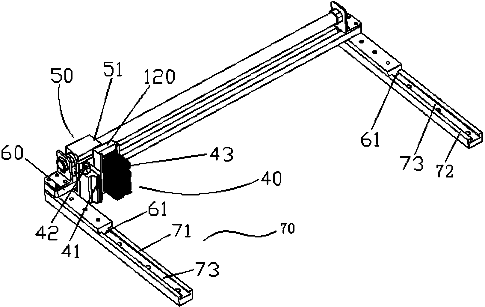 Pipe-penetrating work table