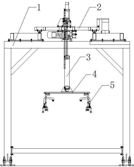 Automatic tracking material grasping mechanical hand device