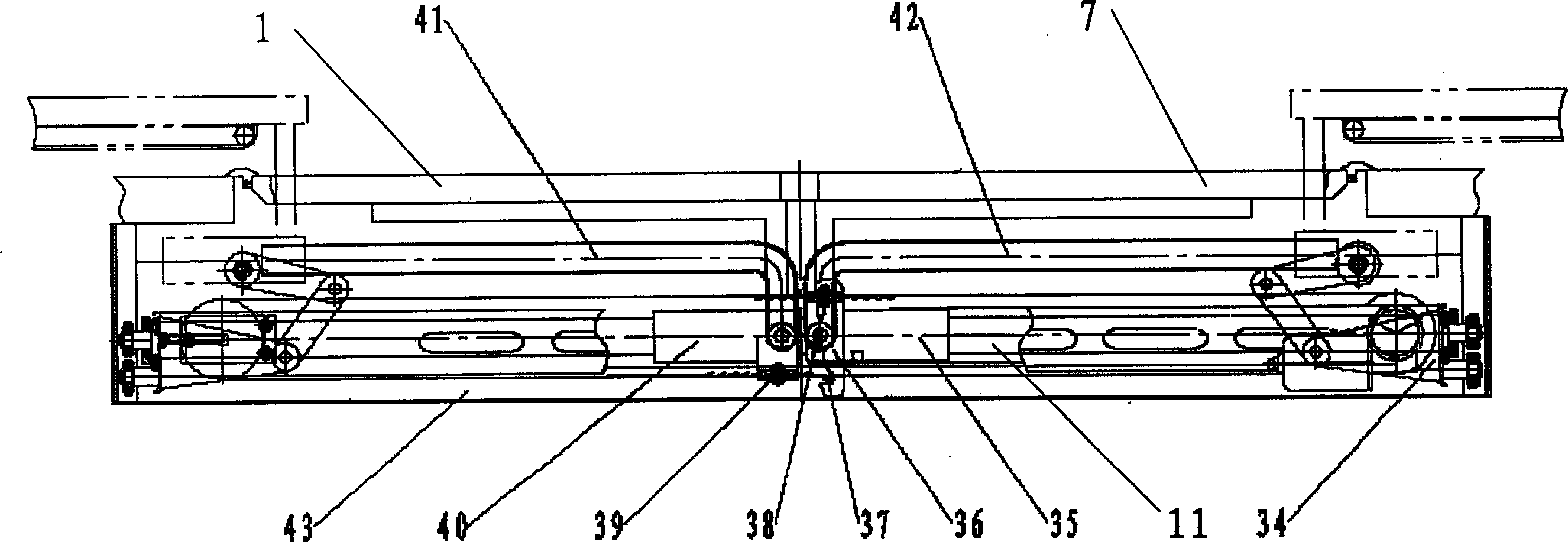 Door mechanism system for passenger car