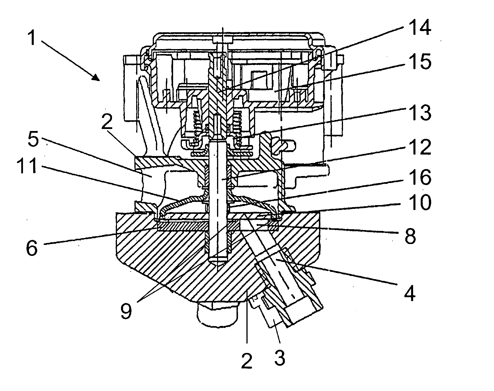 Adjustable two-way valve device for a combustion engine