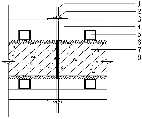 Steel-wood combined formwork and construction method