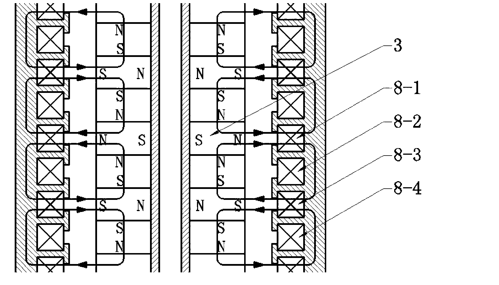 Electromagnetic type energy feedback shock absorber based on Halbach permanent magnet array