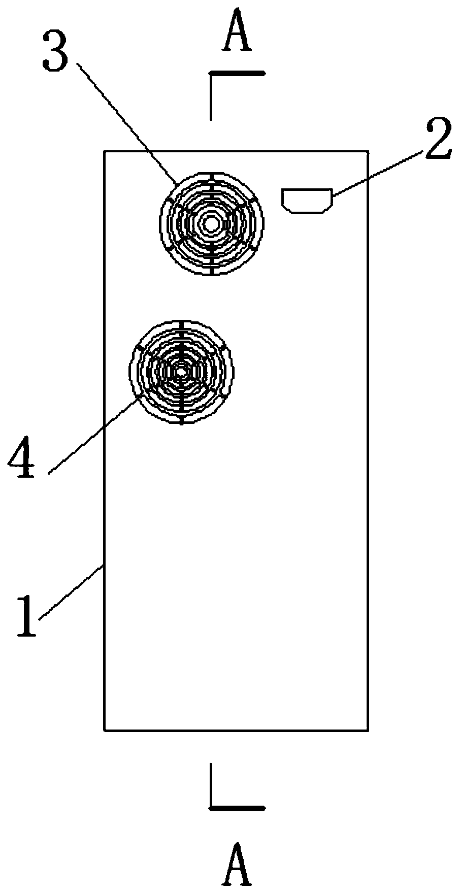 Computer case high-temperature alarm device utilizing wind pressure