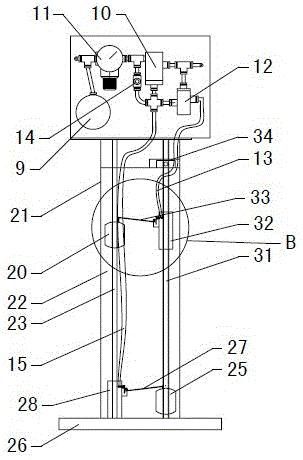 Pneumatic pump control device