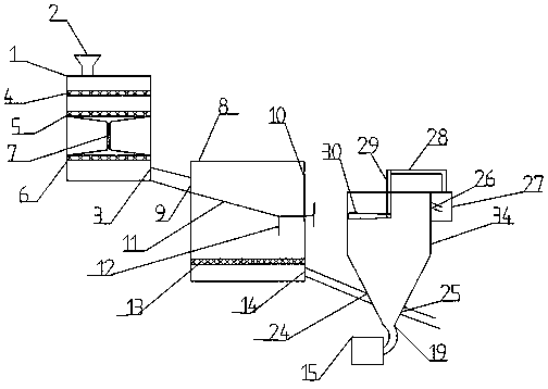 Device for treating rice washing waste water