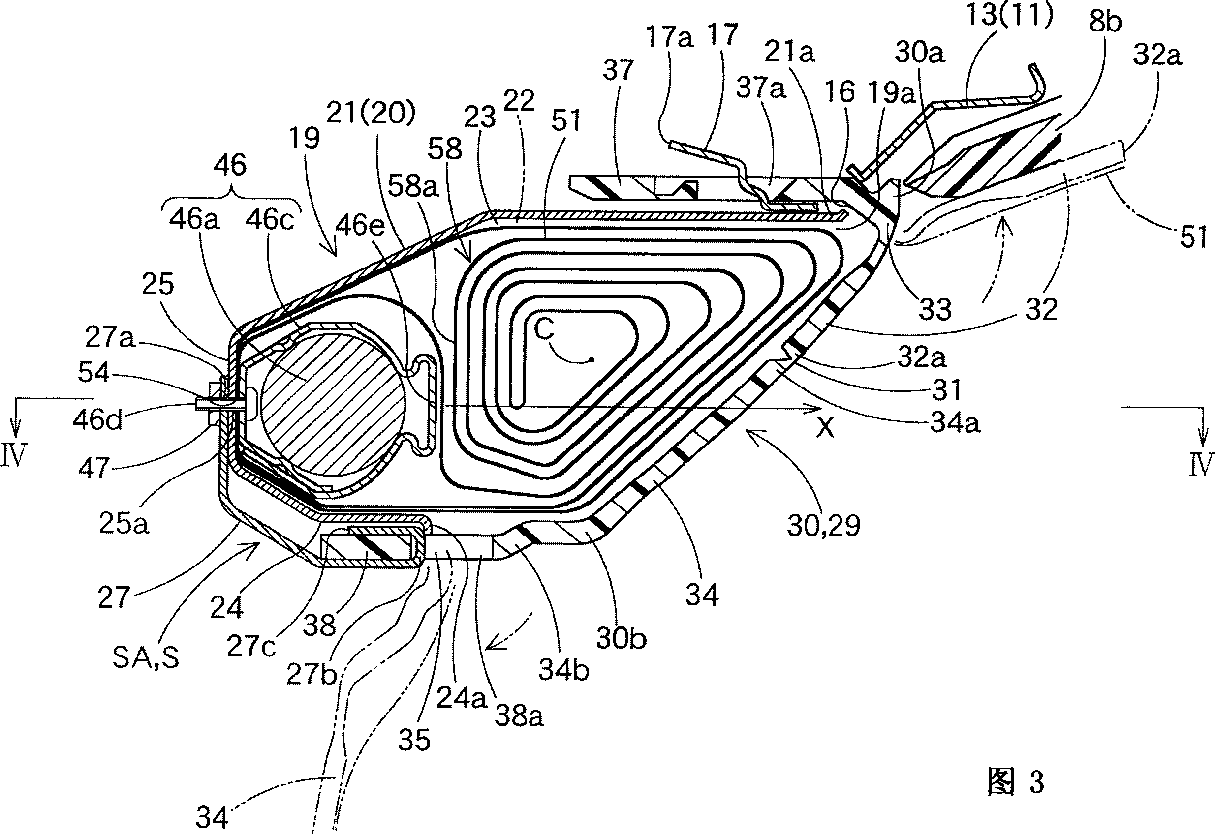 Airbag device for protecting knee