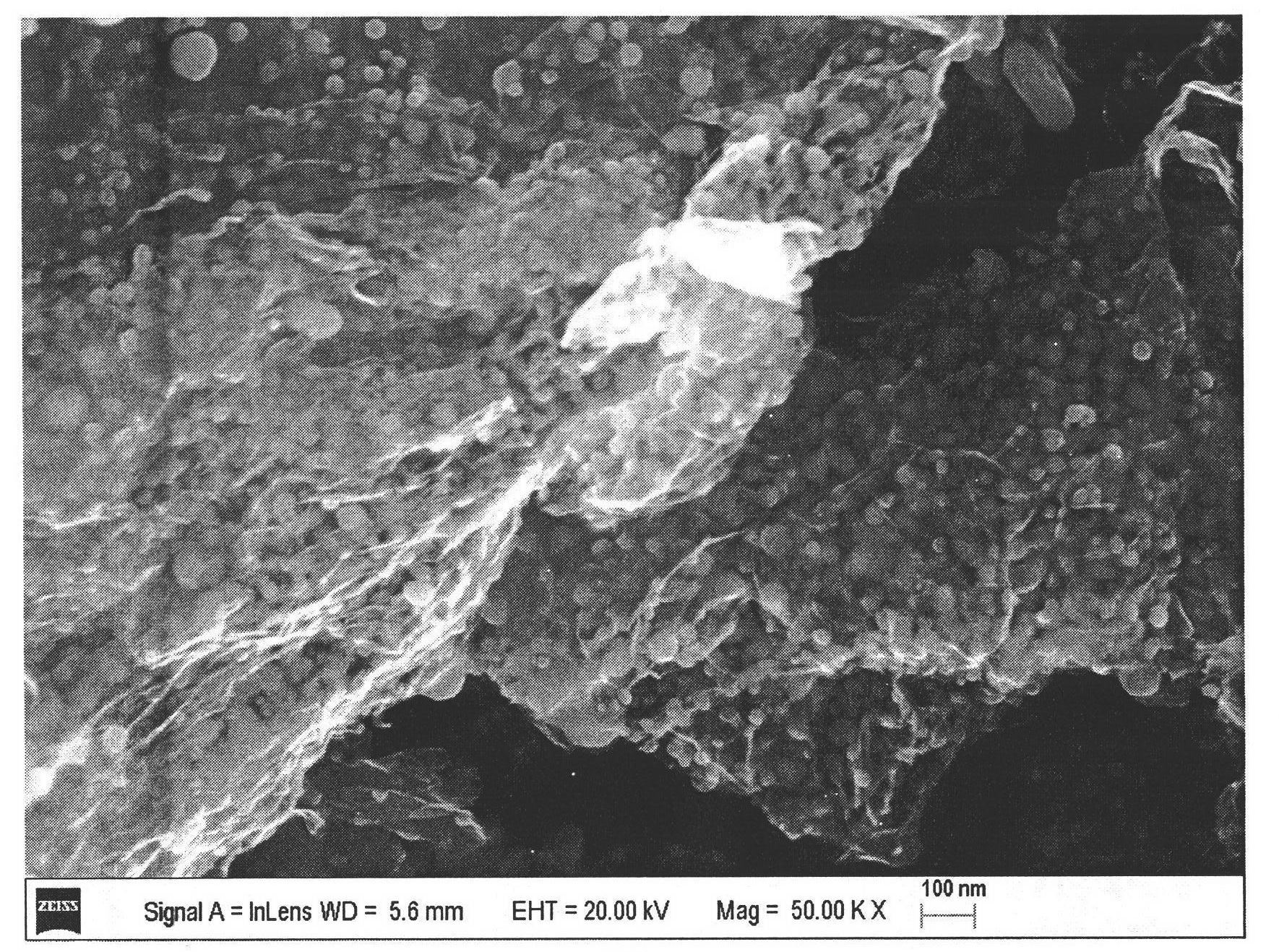 Graphene/transition metal oxide composite cathode material and preparation method thereof