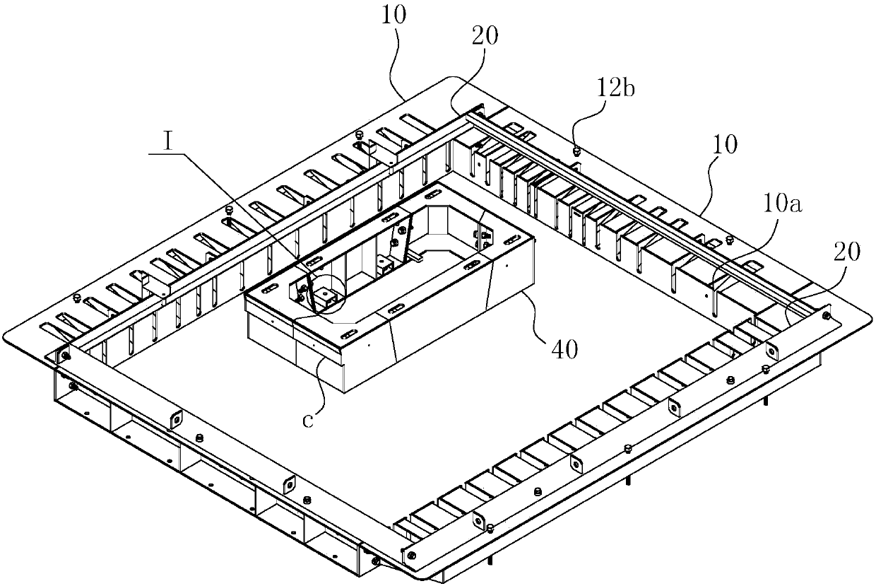 A quick-detachable pc wall panel mold with the function of integrally entering the mold of the steel skeleton